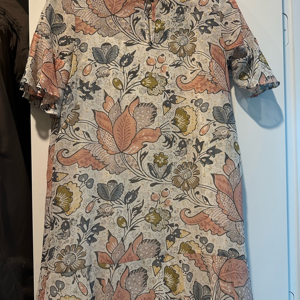 LOFT Multicolor Floral Dress